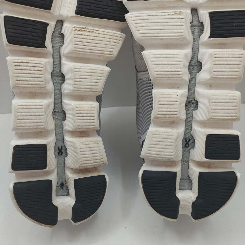 On Cloud 5 Waterproof Womens Size 8 Running Shoes Glacier Grey White - Picture 9 of 10